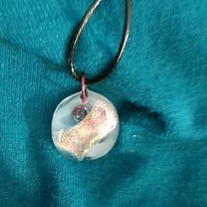 Pretty glass pendant necklace